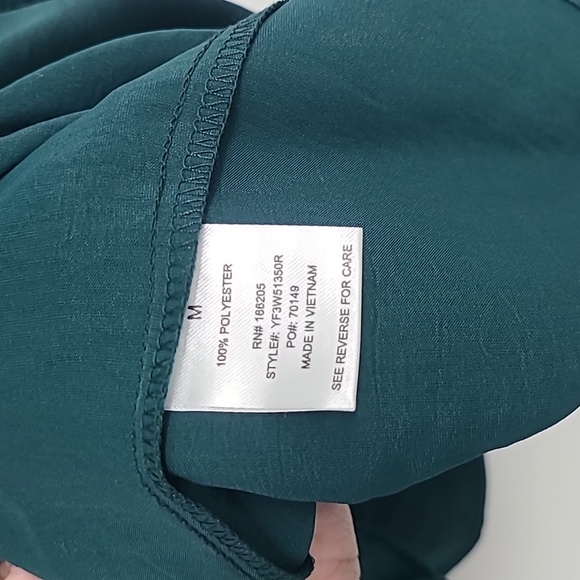 NWT Lucky Brand sea moss satin boho dress medium - Picture 6 of 8